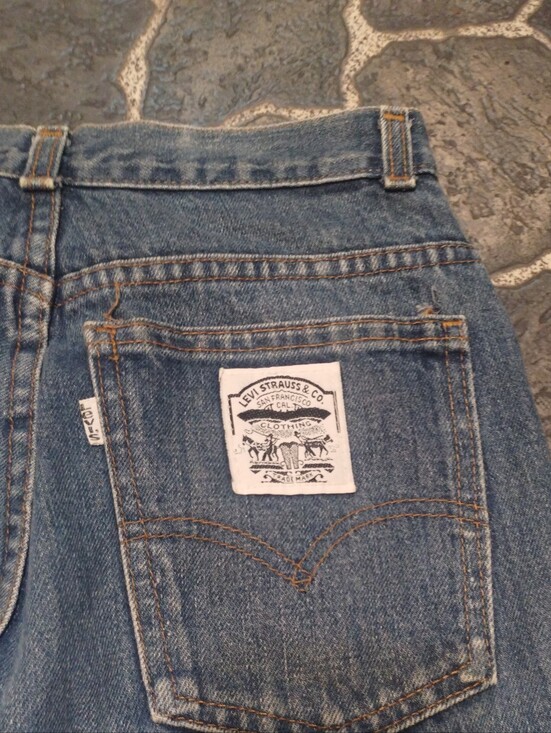 Levi's Denim - LEVIS White tab women's 2 horse pull white patch Jeans RARE HTF VINTAGE 70s